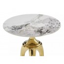 Стол журнальный SIGNAL SNAKE белый/золотой 48/55